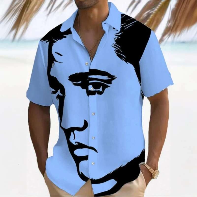 Men's Shirt Personalized 3D Printed Short Sleeved Beach Casual Wear Designer Shirt Loose And Oversized Hawaiian Breathable Comfortable Shirt Men&