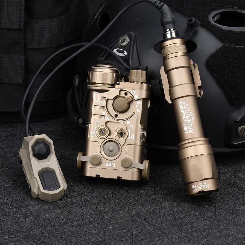 Metal NGAL Surir SF WADSN red green blue infrared dot white strobe light M300 M600 flashlight hunting light air gun reconnaissance aircraft accessorie