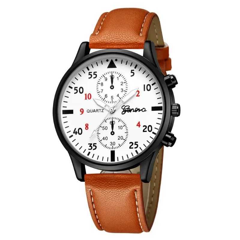 Top luxury mens fashion mens sports leather casual watch Reloj Hombre erkek kol saatiXJ250304