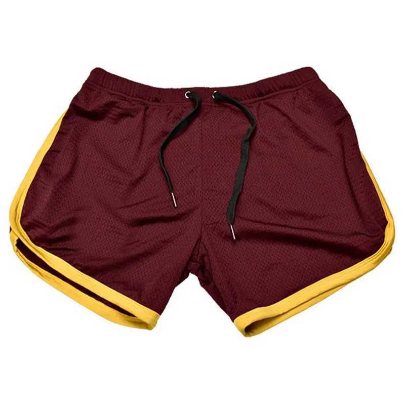 2024 Mens Sports Gym Athletic Shorts Middle Trousers Elastic Band Sports Man Middle Soft Cotton Blend RunningT250304