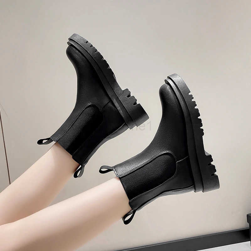 2024 New Thicken Winter Knight Boots Wen Knee High Long Square Heel Boots Thick Motorcycle Goth Boots Black Botas Mujer Z250304