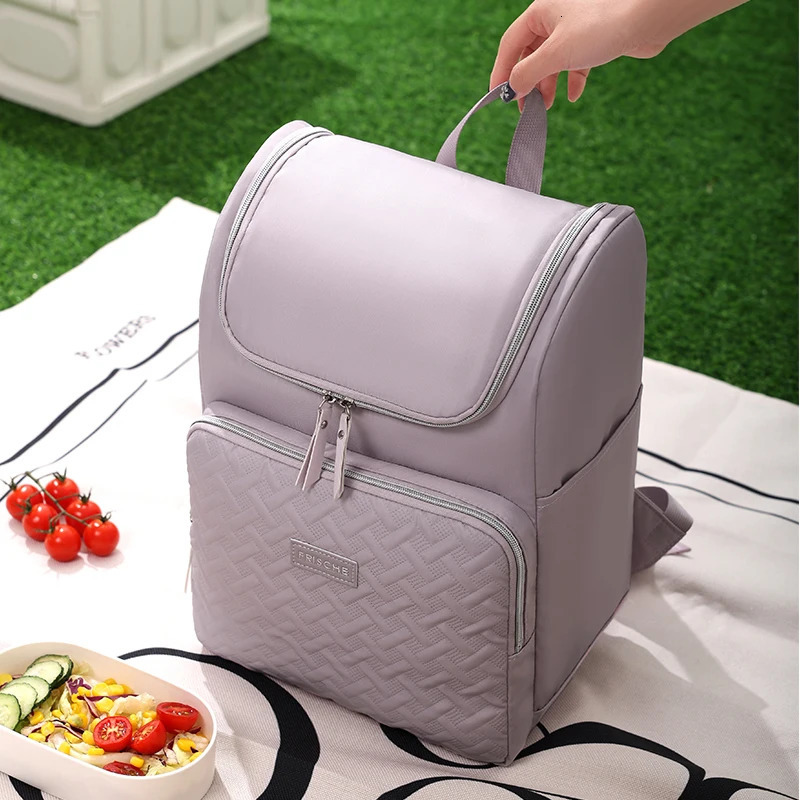 Lunch Bags Cooler Backpack Lightweight Cool Bag Insulated Backpack Cooler Bag Leak-Proof Soft Lunch Bag Camping Backpack 250228