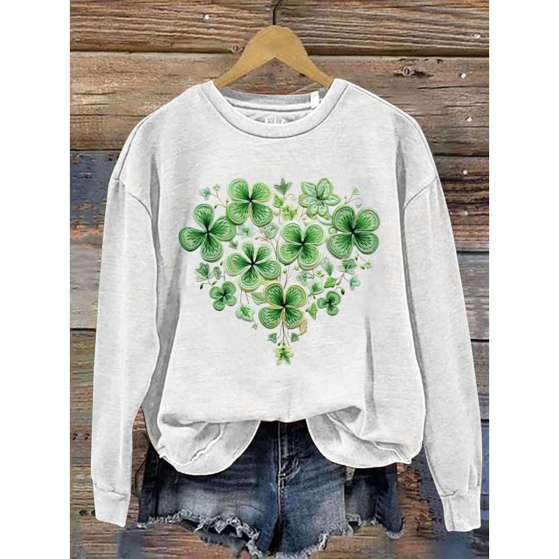 Women's T Shirts 3D digital printed women's autumn street trend round neck shirt top
