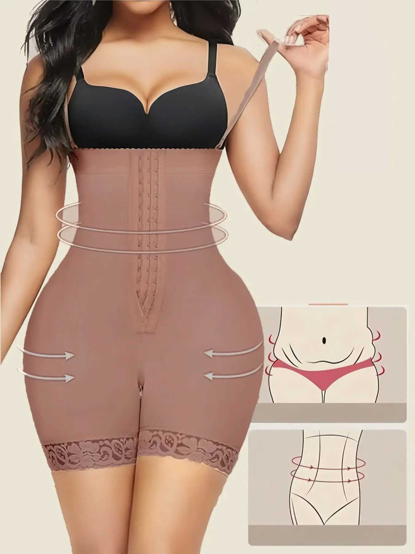 Faja FeelinGirl Shapewear For Women Tummy Control Fajas Post Surgery Compression Body Shaper With Open CrotchXJ250304