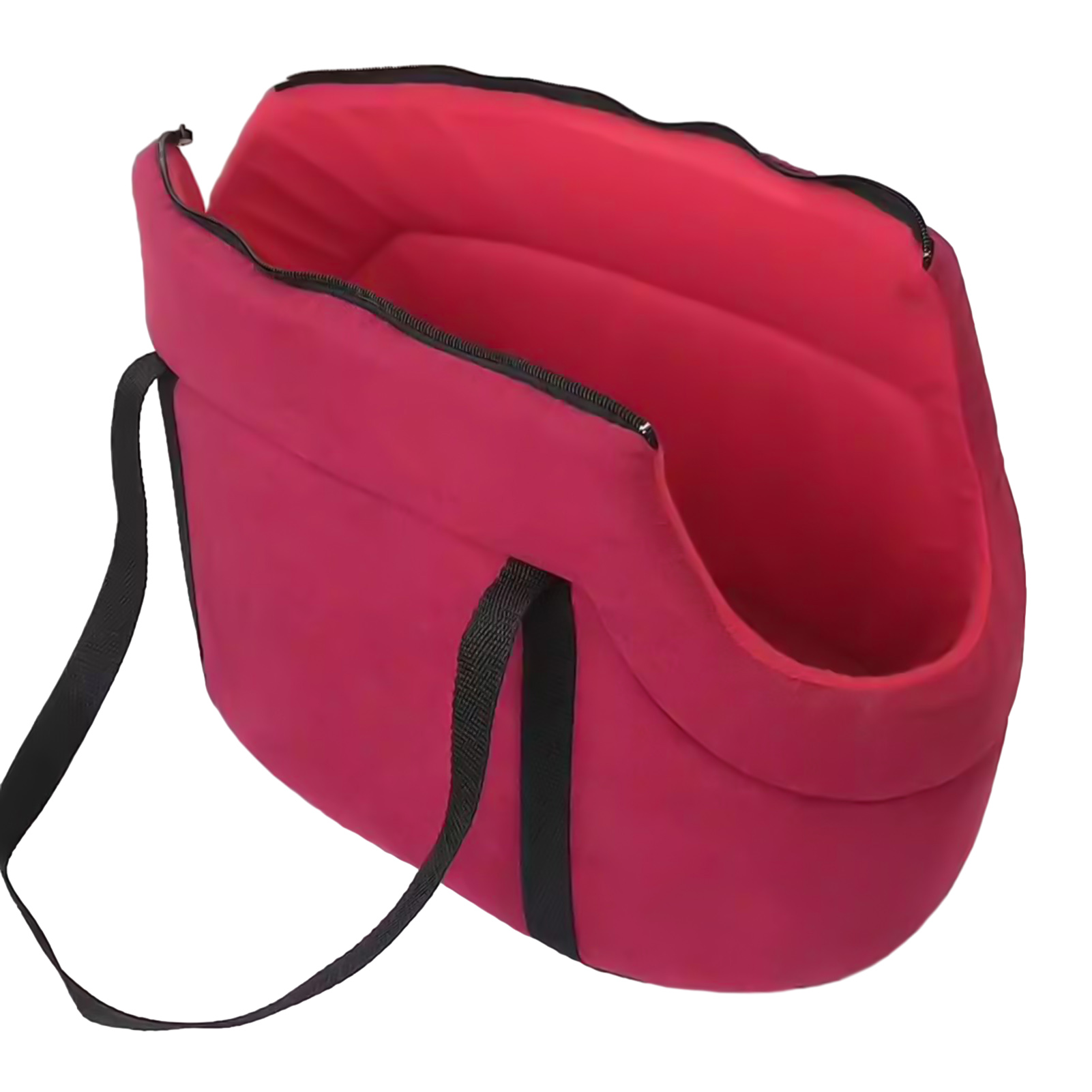 Portable Pet Travel Handbag, Cat and Dog Carrier Bag with Zipper, Semi-Enclosed Pet Carrying Bag for Dog