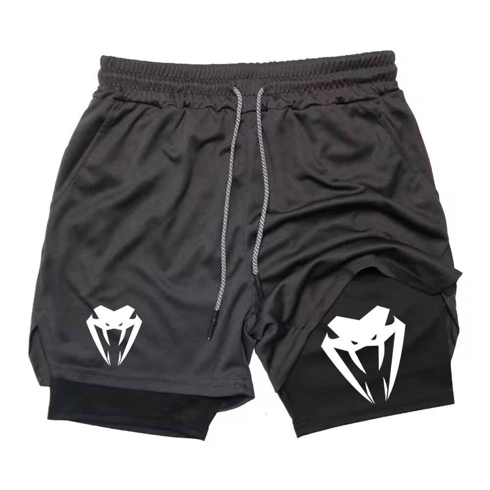 Running Shorts Men Fitness Gym Performance Sports Summer Casual 2 In 1 Mesh Quick Dry Workout Compression Jogging 250224