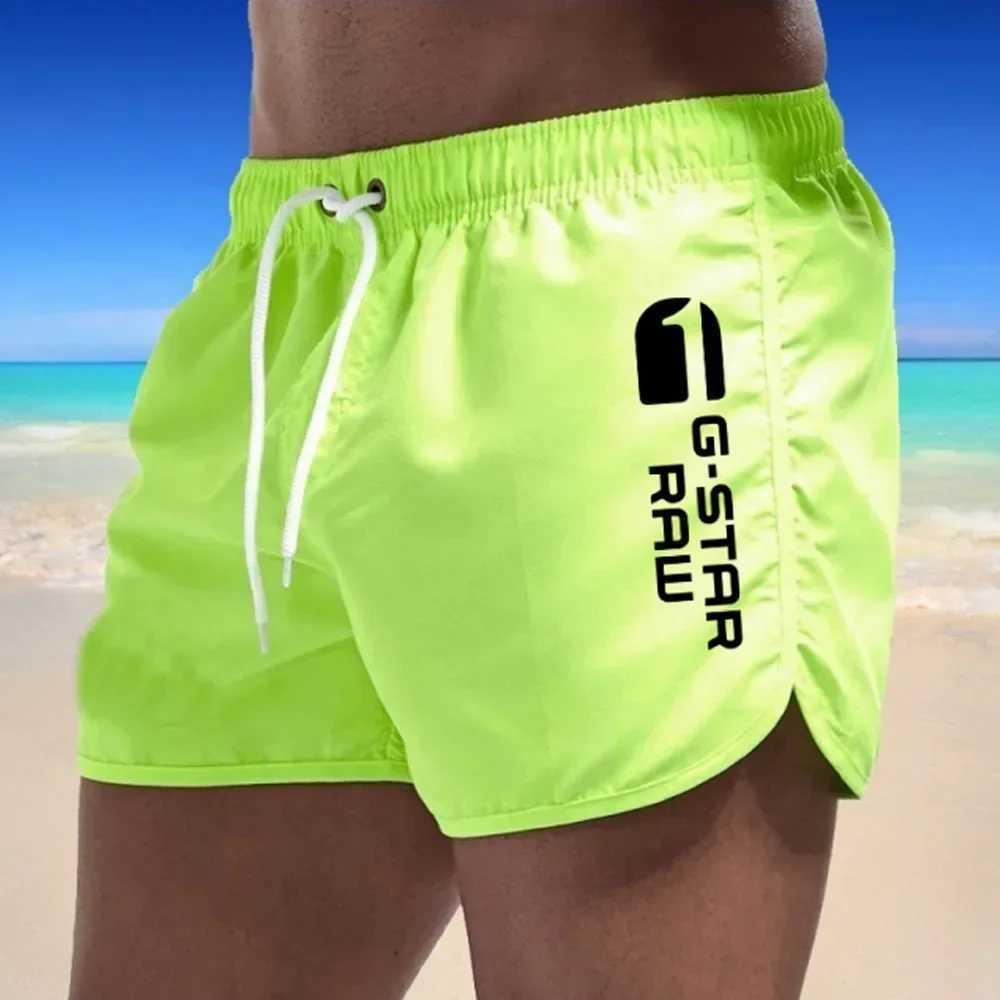 Mens Shorts Swimwear Man Swimsuit Swimming Trunks Sexy Beach Shorts Surf Board Male Summer Breathable Clothing Pants (9colors)T250304