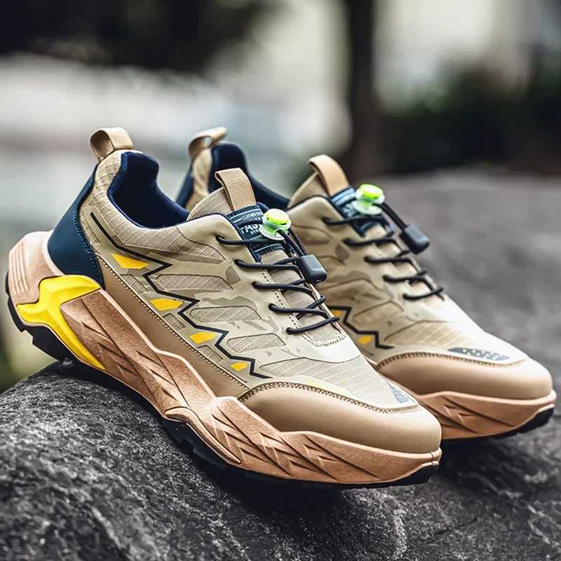 Mens Sports Shoes Cushioned Breathable Outdoor Lace Up Running Shoes Comfortable New Lightweight Casual Shoes for MenC250304