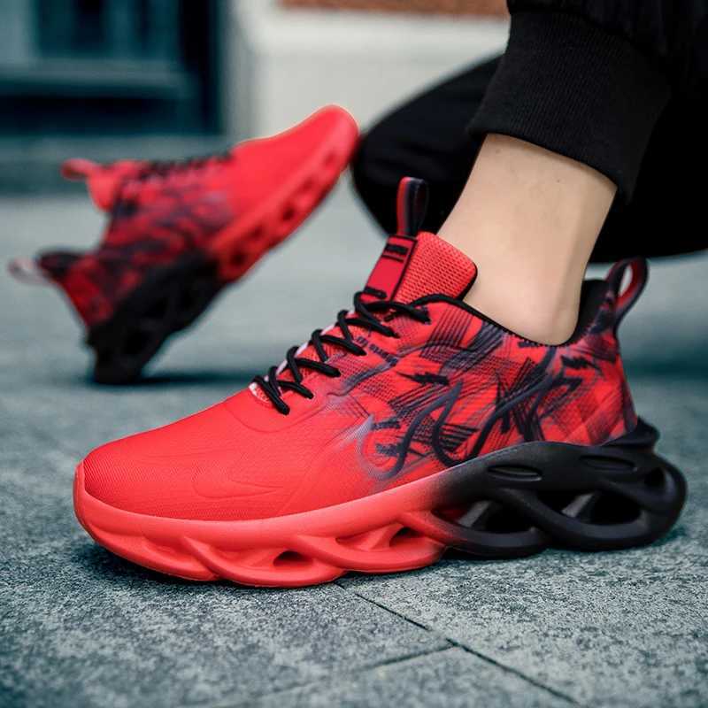 High Quality Red Mens Running Shoes Platform Blade Sneakers Man Women Sport Sneaker Comfortable Men Athletic Shoe tenis hombres Z250225
