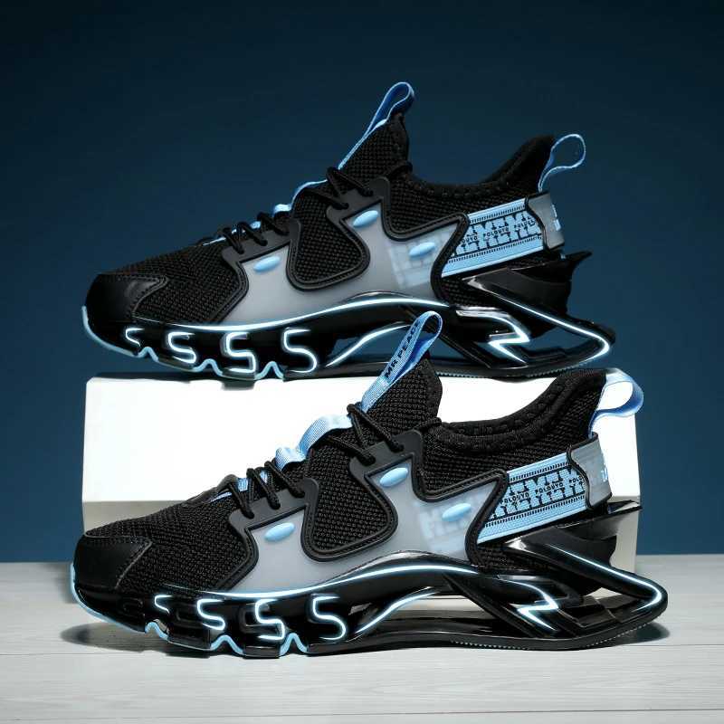 Hot Sales Trend Mens Blade Running Shoes Breathable Sneakers Jogging Shoes Fashion Antiskid Damping Sport Shoes Casual SneakersC250304