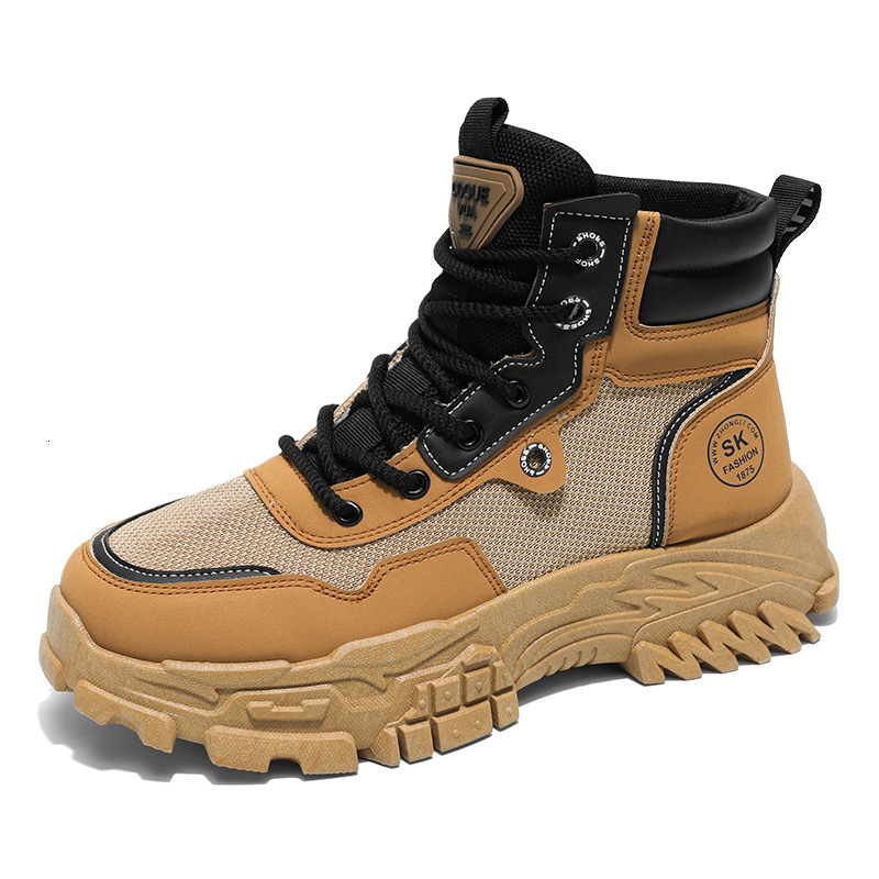 2025 Four Seasons Designer Original New High Top Men s Trendy Versatile Thick Bottom Sports Thick Bottom Anti Slip Outdoor Casual Martin Boots