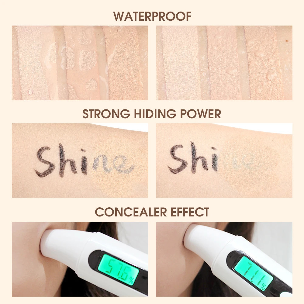 Air Cushion BB Cream 3 Colors Fuller Coverage Waterproof Long-lasting Concealer Cushion Compact With Puff Face Makeup 250224