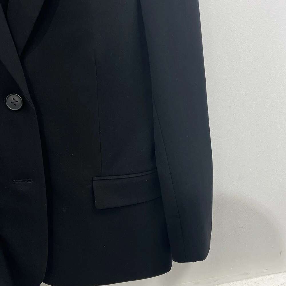 Letter Hot Drill Women Suit Autumn Winter Button Straight Femme Jacket Classic Casual Lady Top 2025