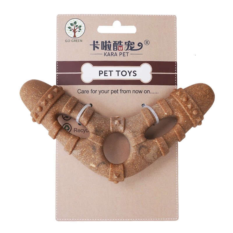 Wood Plastic Bone Grinding Rod Bite Resistant And Clean Teeth Self Fun And Relieve Boredom Small And Medium-sized Dog Pet Toy