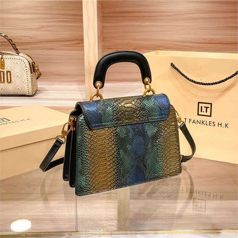 Light Brand Women's Handbag Spring/Summer New Designer High Quality Shoulder Contrast Color Crossbody Bag Square