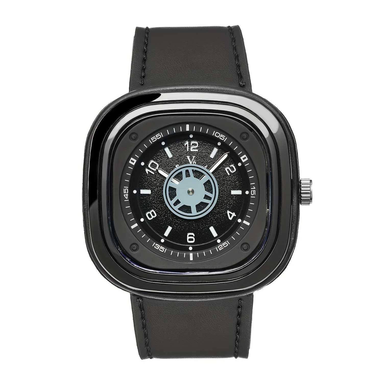 European and American style train large dial es for men and women busin es square leisure quartz esXJ250304
