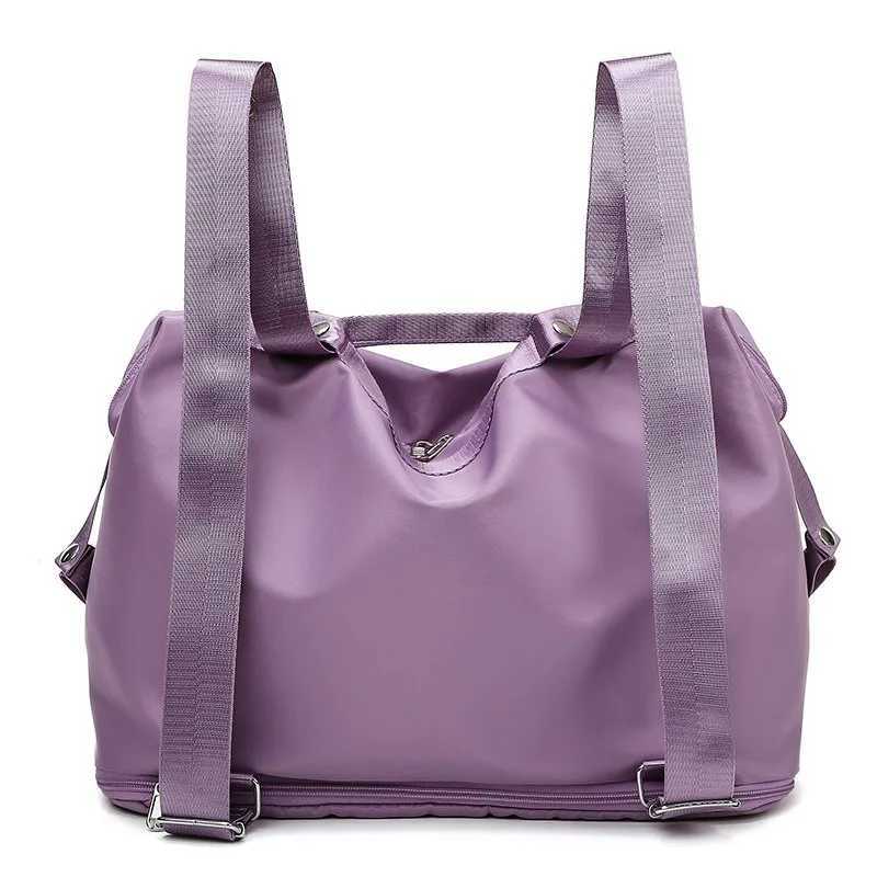 Large Capacity Expanding Double back Travel Bags Luggage Organizer Bag Handbag Waterproof Foldable Travel Clothes Storage Bag Y250304