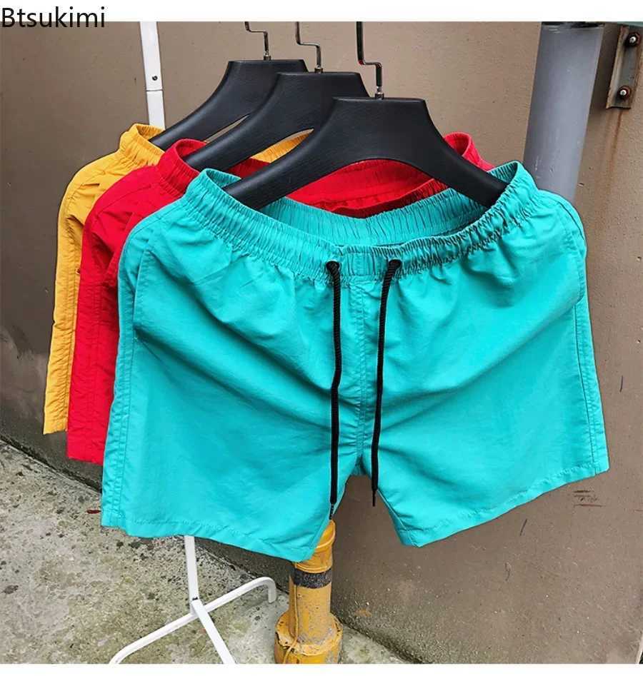 2025 Summer Mens Swimwear Swim Shorts Trunks Beach Board Shorts Swimming Pants Mens Running Sports Surffing Shorts Male M-5XLT250304