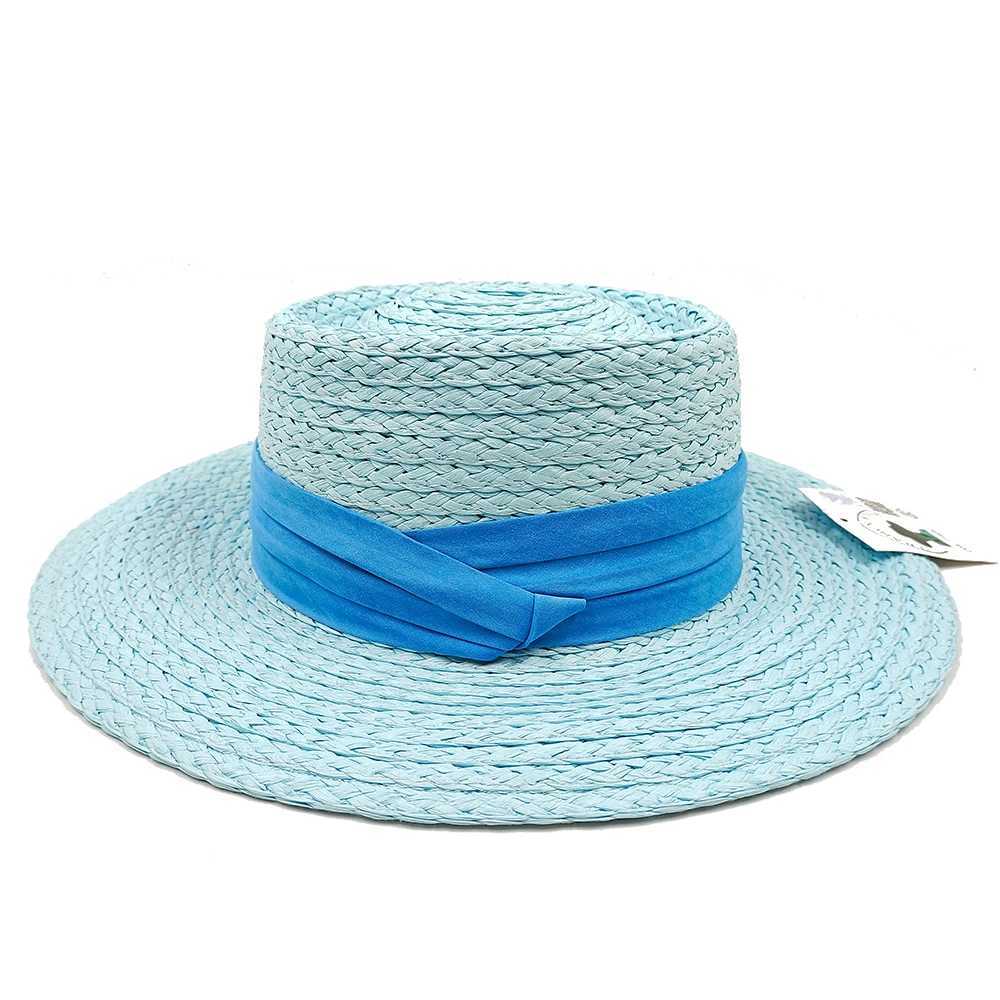 2024 Handmade Big Brim Hat Oversized Tassel Burrs Women Men Str Sun Brim Hats Natural Raffia Panama Beach Summer HatXJ250304