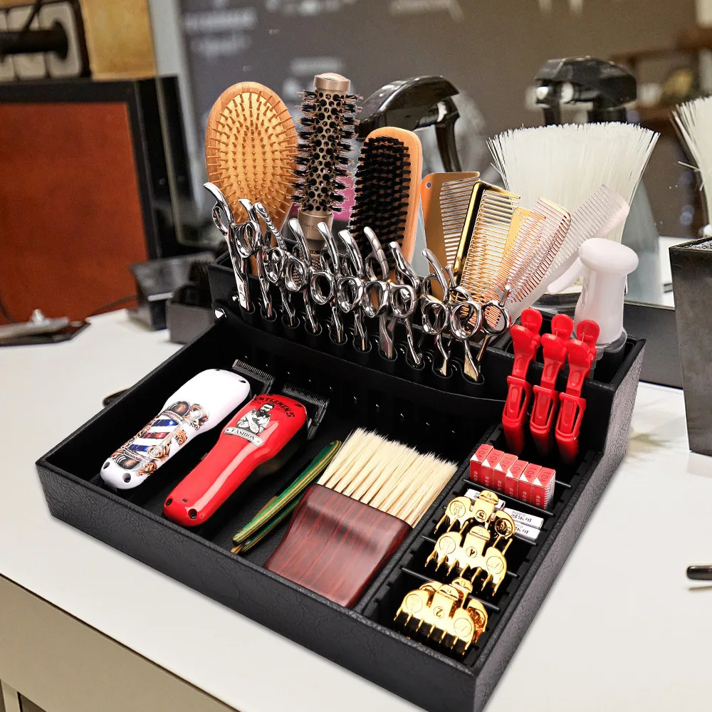 Barber Clipper Tray Haircut Tools Keeper Salon Clipper Organizer Hair Trimmer Holder Electric Hair Clipper Comb Tray Desktop 250304