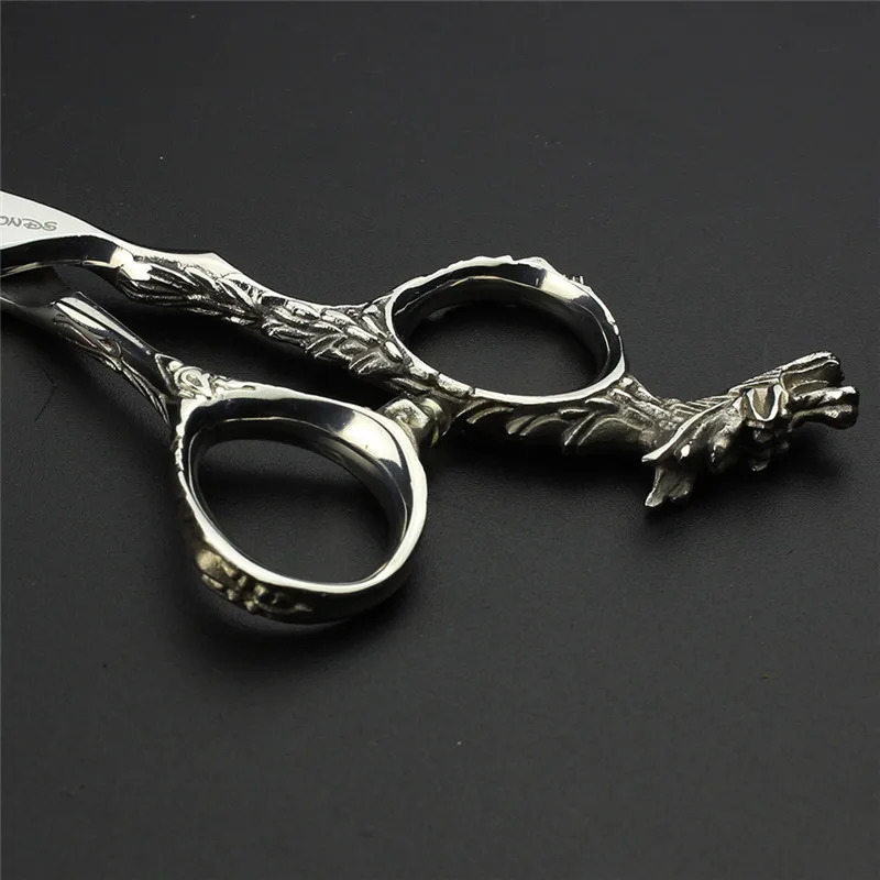 Professional hair stylist hair cutting 6 inch 440C hairdressing scissors Japanese craft bearing dragon thinning set 250304