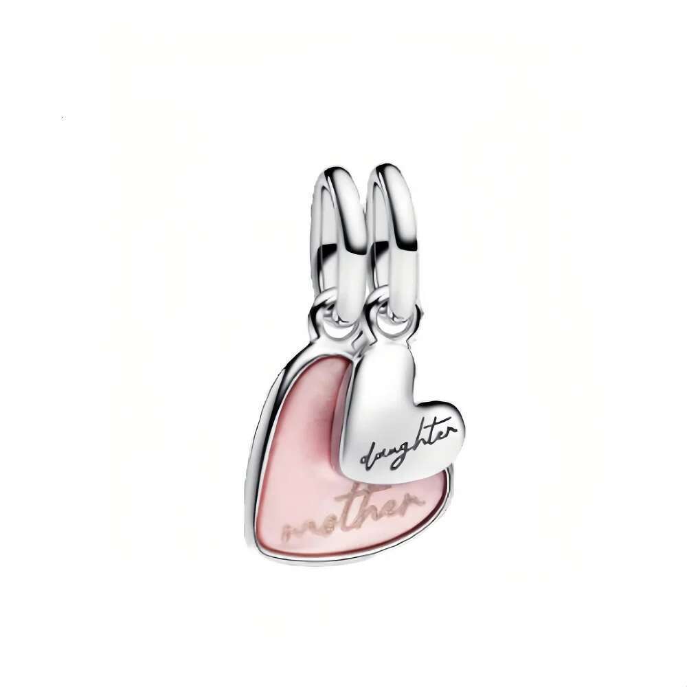 925 Sterling Silver 2025 Mother's Day All Kinds Of Heart Charms Bead Pendant Fit Necklace Bracelet DIY Jewelry For Mom Women G