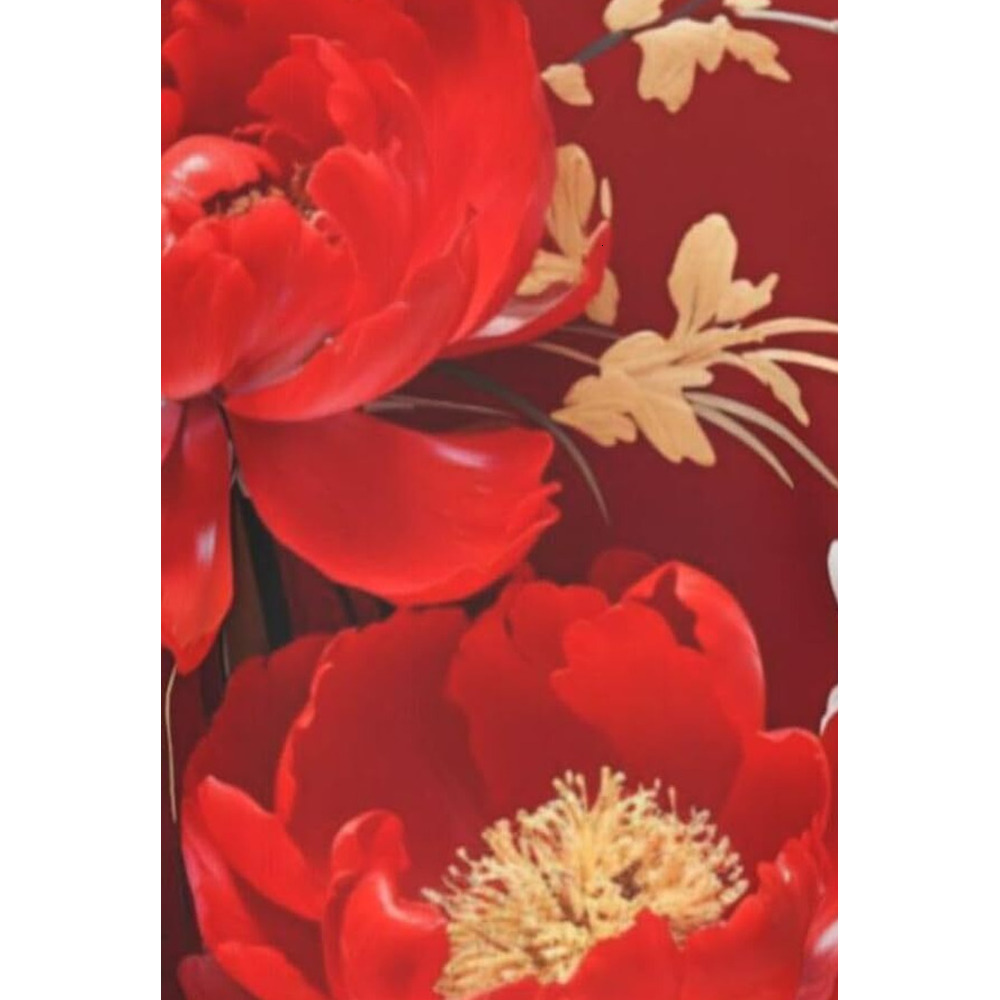 Mens T shirt Red Peony Flower 3D Printed Graphic T-Shirt for Men & Women - Modern Floral Soft Casual Trendy Summer Tops Tee tee Casual tops summer clo