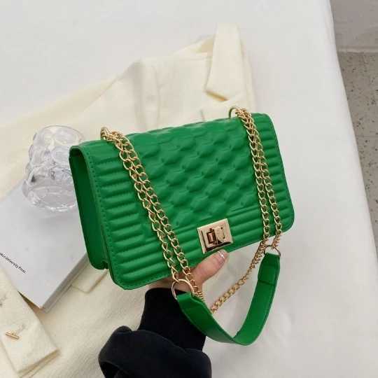 Red OL Chain Woman Handbag 2024 Trend Luxury Women Girl Shoulder bag PVC Lady Crossbody PU Purses Womens Leather Totebag Z250303