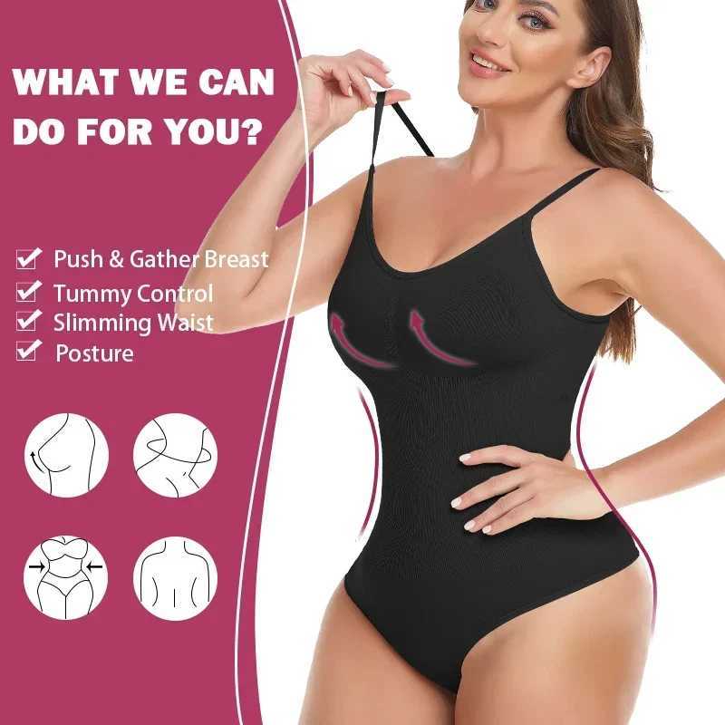 Plus Size Bodysuit Plump Woman Tummy Control Shapewear Bottoming Shirt Oversized Ladies Tight Jumpsuit for Obese FesXJ250304