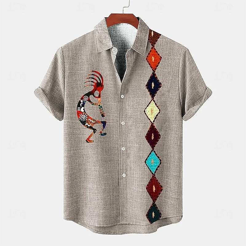 Men's New Designer Shirt Fashionable Button Blend Comfortable Daily Sports Breathable And Comfortable Top Short Sleeved Beach Summer Shirt Casual