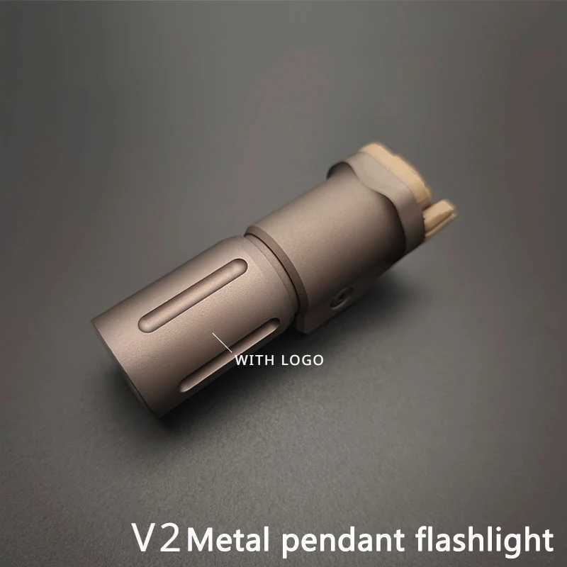PL350 V2 Flashlight 16340 18350 Tactical Pistol Gun Light High Power Metal Lamp Fit 20mm Picatinny Rail Airsoft HuntingXJ250303