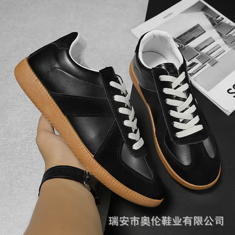 New German Luxury Men's Designer Casual Shoes White Women's Shoes Skateboarding Training Sports Board Versatile Fashion Couple Shoes White S