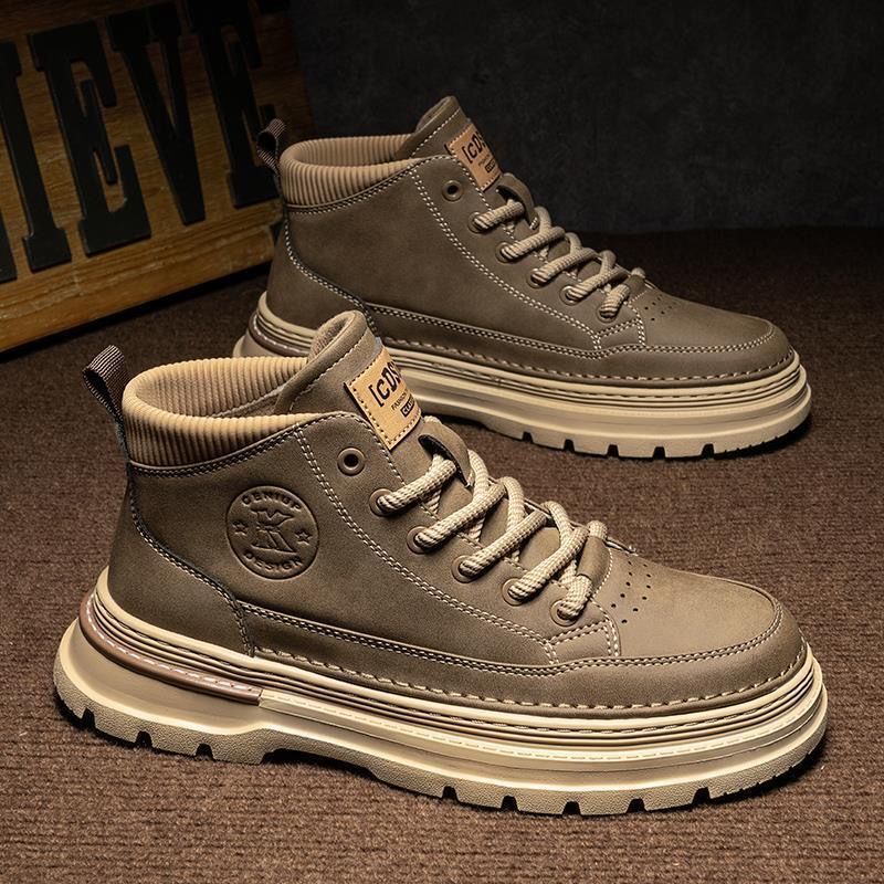 2025 Men s Designer New Original Lightweight New Trend Strap Flat Bottom Outdoor Leisure Trend Low Top Short Boots Men s Size 39-44