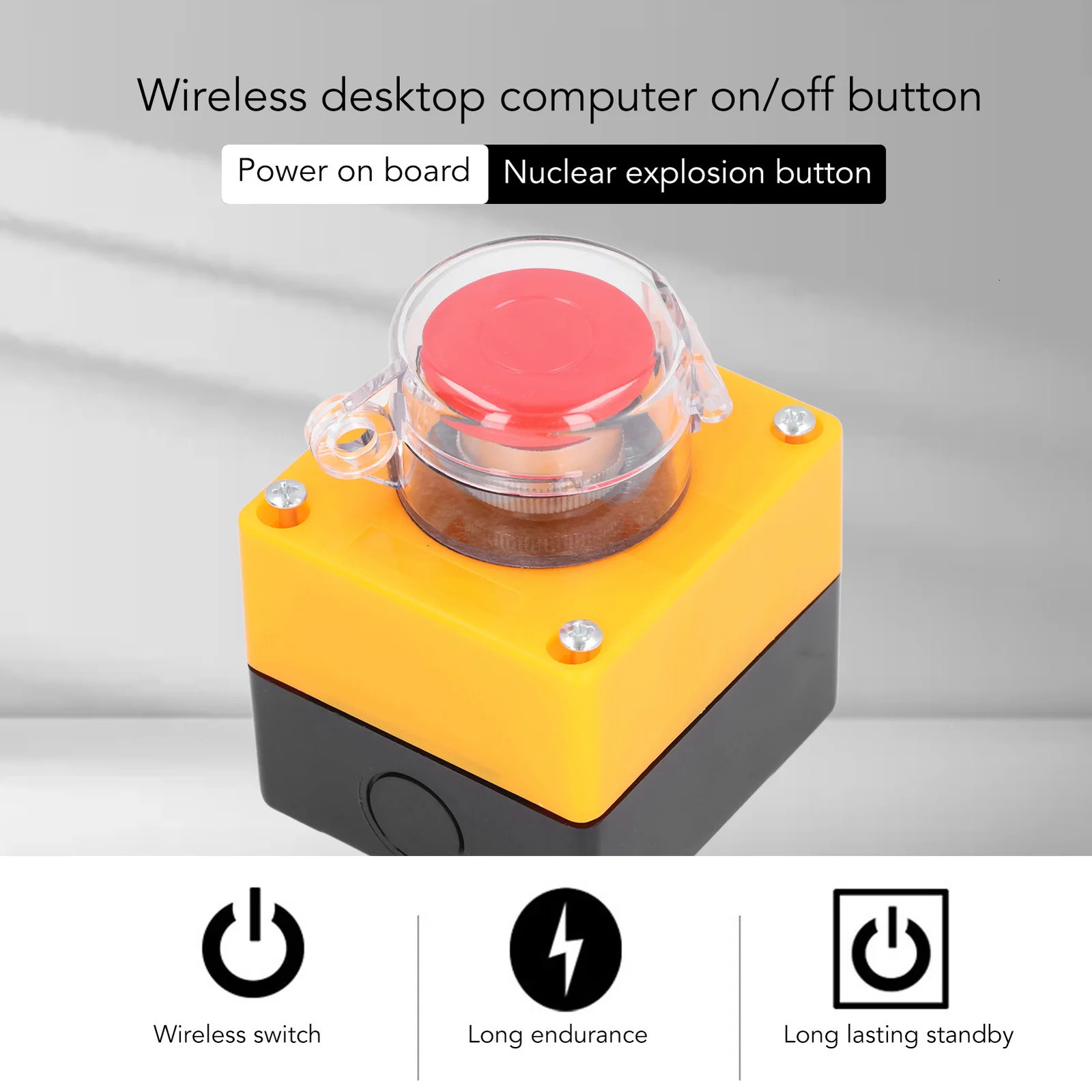 Wireless External Computer Power Button Switch Remote Control PC Power Button Switch for Home Office 250303