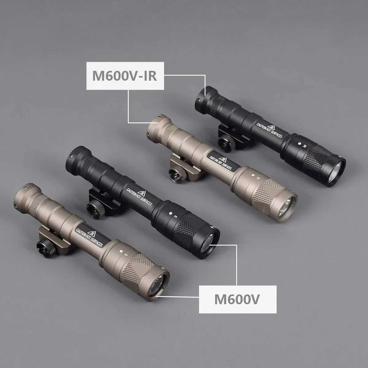 Tactical Head M600 Upgrade M600V Strobe M600V-IR Infrared Airsoft Weapon Scout Light Hunting 20mm Rail Metal Lantern TorchXJ250303