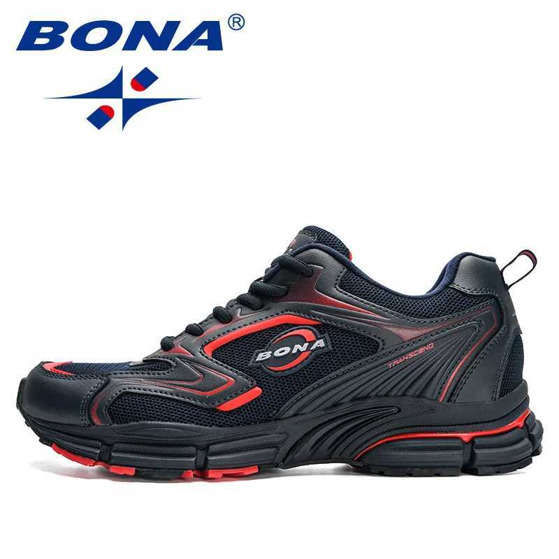 BONA 2023 New Men Casual Sneakers High Quality Light Breathable Sport Designers Athletic Shoe Man Footwear Popular Running Shoes Z250225