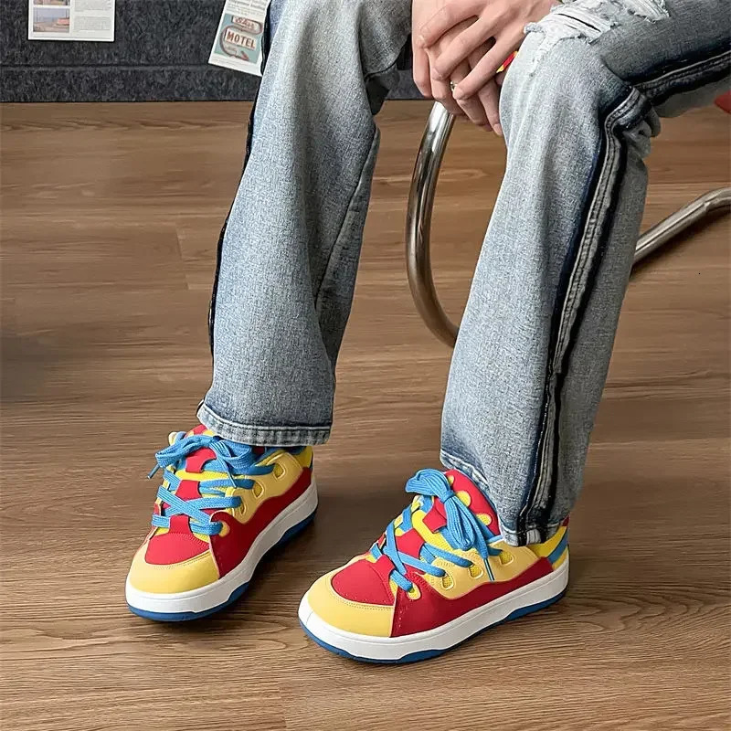 Mens Trendy Skate Shoes Men Women Fashion Casual Outdoor Stylish Womens Skateboard Shoes Streetwear Platform Sneakers 250228