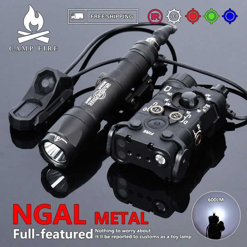 Metal NGAL Surir SF WADSN red green blue infrared dot white strobe light M300 M600 flashlight hunting light air gun reconnaissance aircraft accessorie
