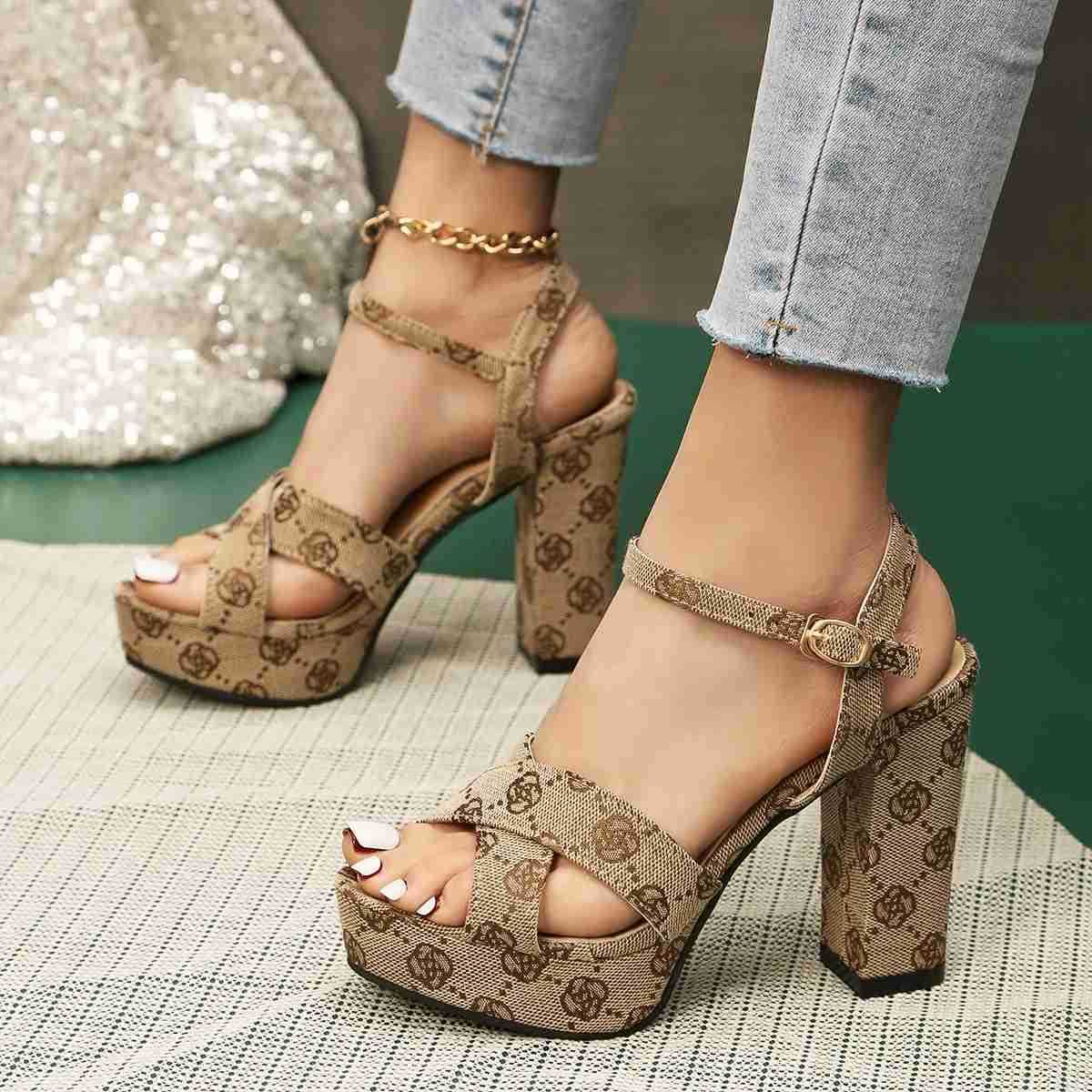 High H Wen Summer Sandals Wen Platform Shoes Luxury Designer Sandals Outdoor Casual Platform Sandals Sandalias De Mujer Z250304