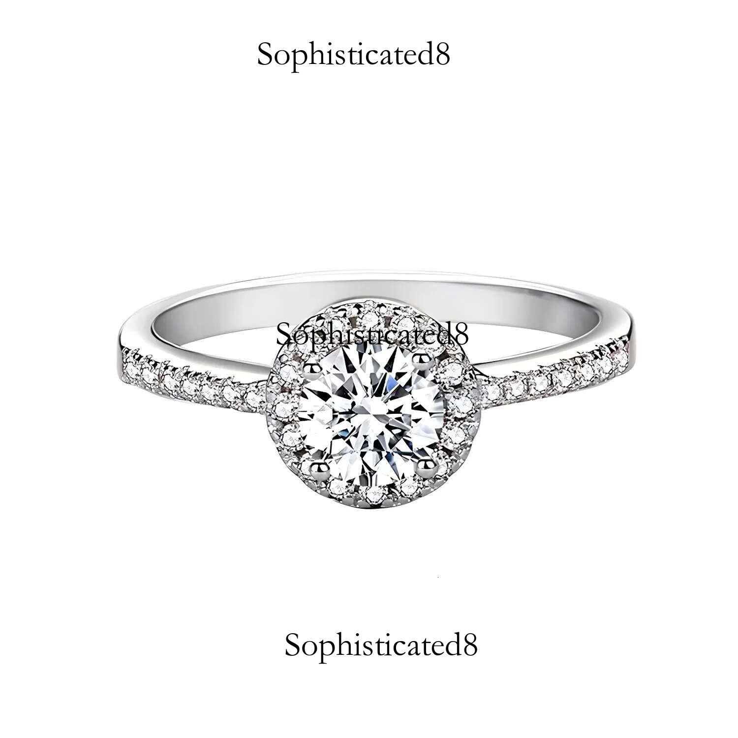 100% Genuine Certified PT950 Platinum Rings 1 Dia Moissanite Ring for Women Anillos Mujer Jewelry Mossinate