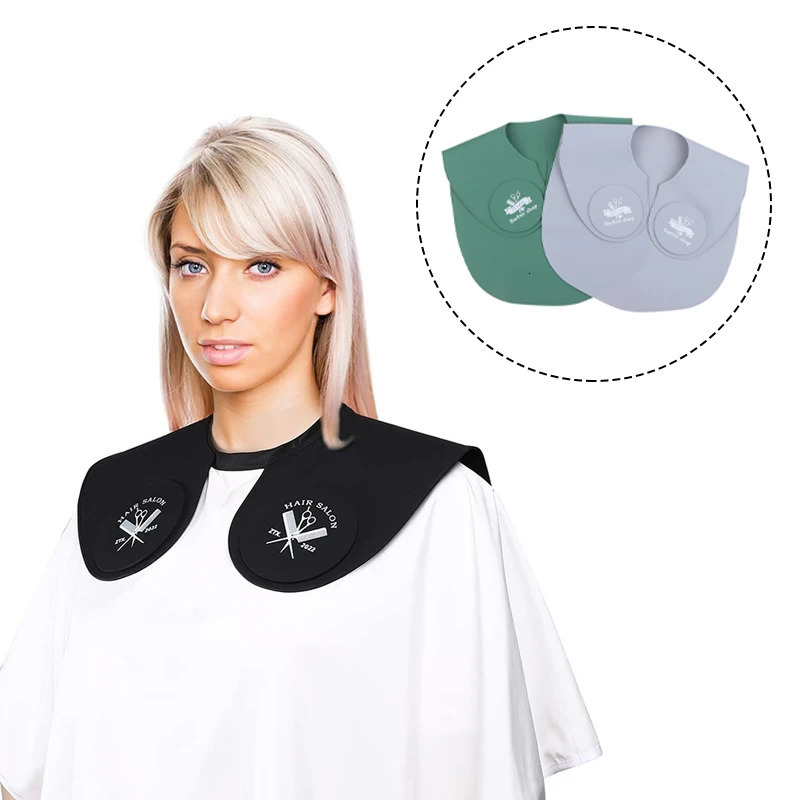 Silicone Hair Cutting Collar Hair Dyeing Shawls Hairdressing Cape Neck Wrap Guard Haircut Shoulder Pad Scarf 250304