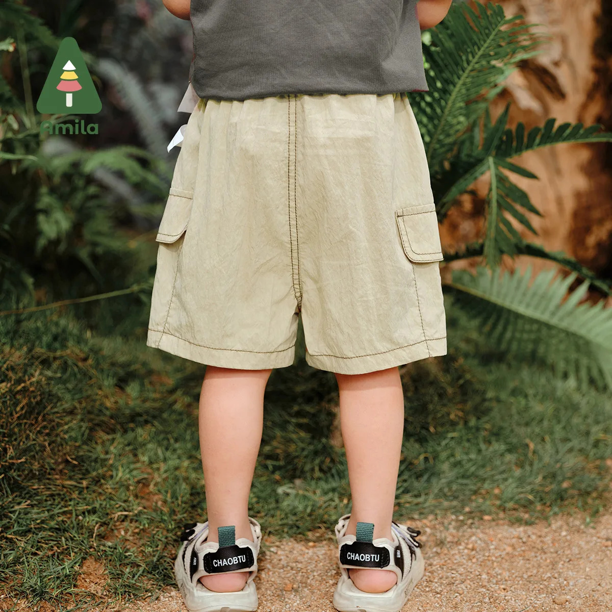April Summer Boys Bottom Cargo Style Fashion Sports Breathable Shorts Childrens Clothing 0-6Y 250304