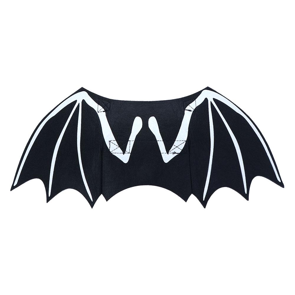 Party Felt Cloth Funny Costume Cosplay Halloween Decor Pet Bat Wing Dogs Cats Puppy Adjustable Strap Skeleton Bone Small Animals