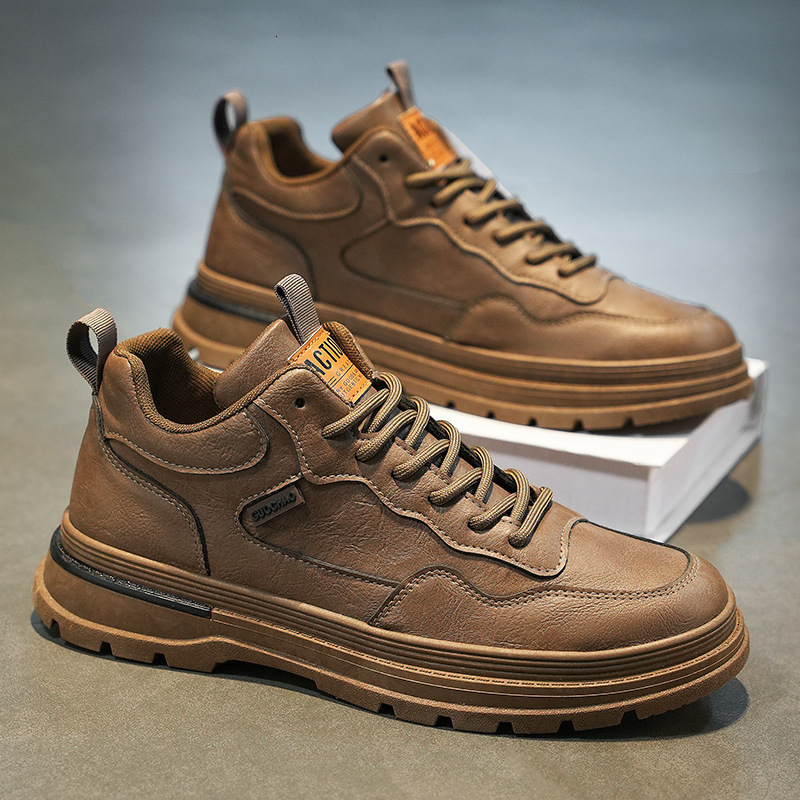 Spring And Summer Designer s New 2025 Original Fashion Martin Short Boots Men s Lace Up Multi Functional Non Slip Outdoor Casual Leather Shoes Men s S
