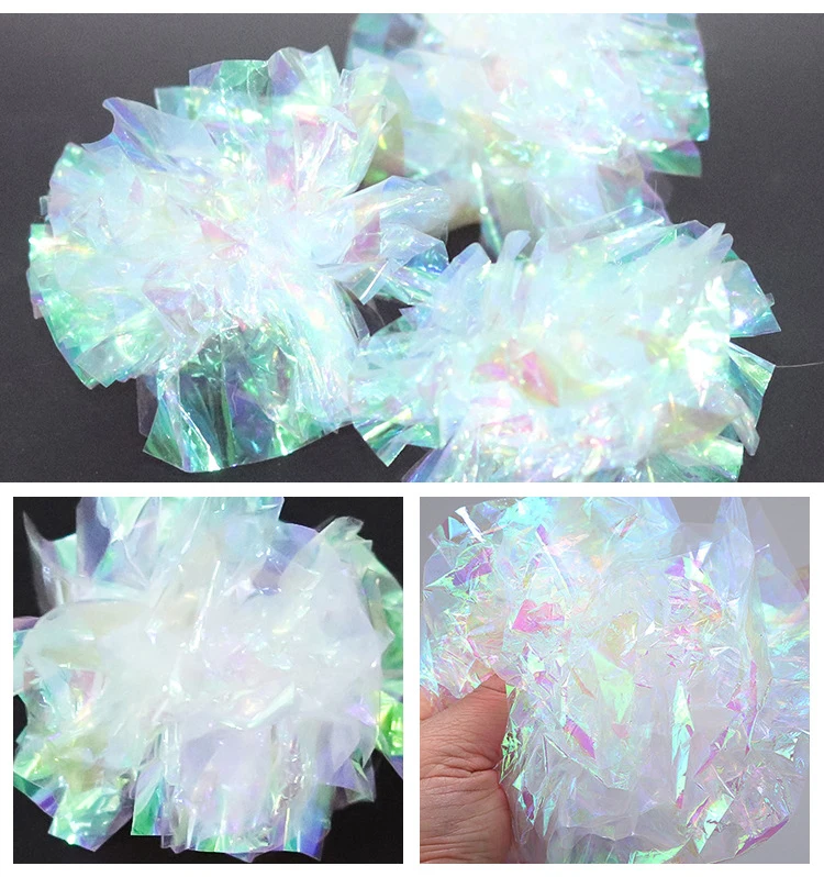 1/3/6/12pcs SunGrow Crinkle Ball Cat Toy Colorful Mylar Balls Cat Crinkle Ball Cat Foil Balls Shiny Cat Ball Clear Kitten Balls