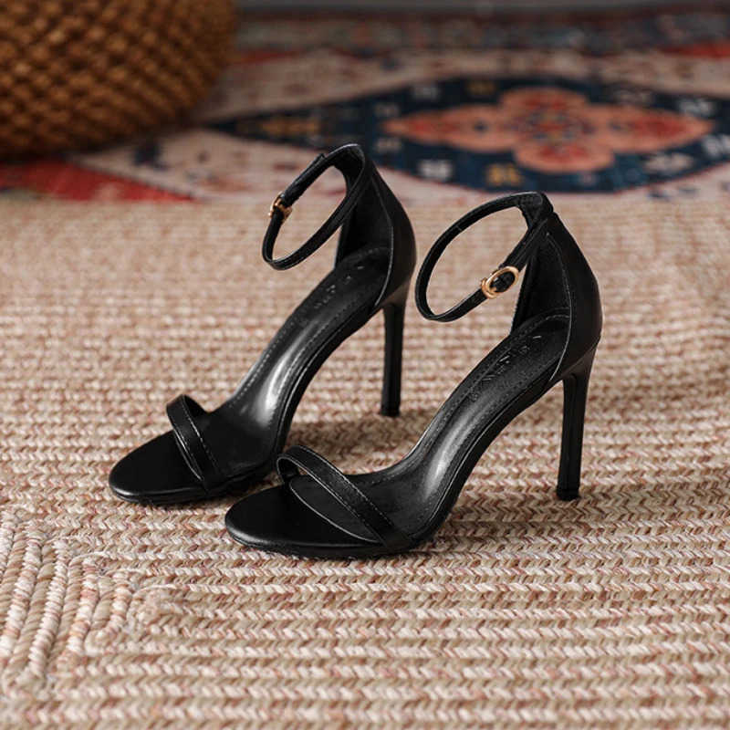 Wen Open Toe Ankle Strap Stiletto Heel Dress Sandals Elegant Wedding Party Shoes Pumps High Heel Summer Classic Sexy Pumps Z250304