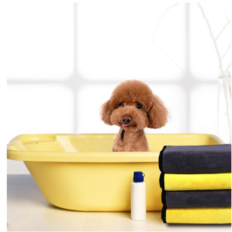 Dog Towel Cats Blanket Upgraded Super Absorbent Pet Bath Towel Microfiber Quick Drying Non-Fading