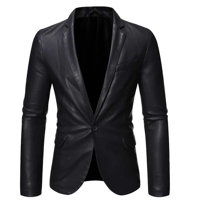 TRAF 2024 Leather Mens Coat Trend Handsome British Style Autumn And Winter Retro Casual Motorcycle Jacket Men 250304