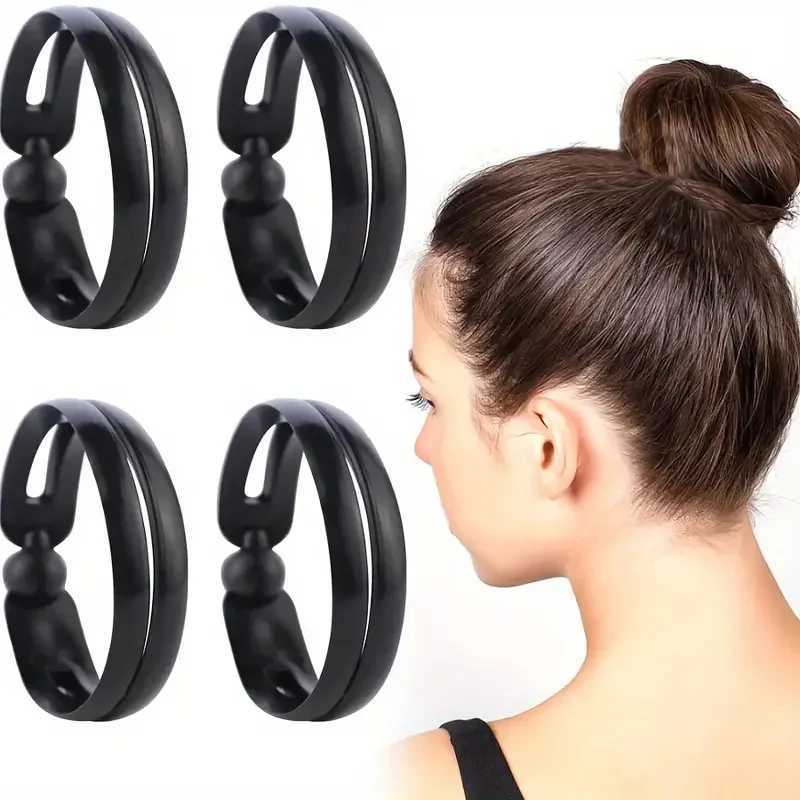 Curling Irons 2pcs/set Women DIY Hair Styling Donut Bun Clip Tool Formal French Twist Maker Holder Hair Styling Tool Sticks Accessories z250304