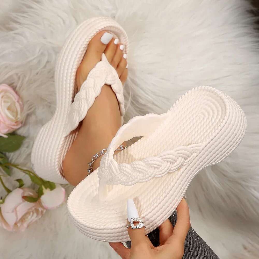 Platform Wedges Slippers Flip ps Summer Casual Cozy Slides Women Designer Beach Dress Sandal Fashion Sport Ladies Shoes